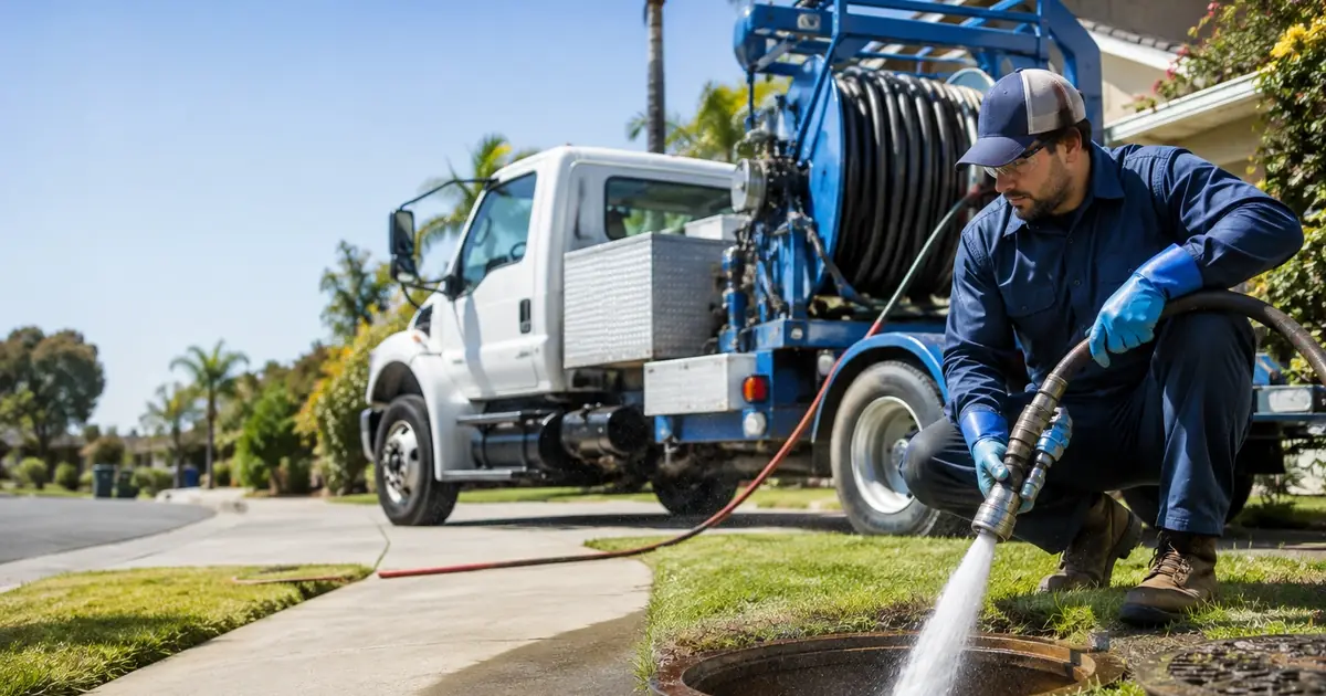 Hydro jet sewer cleaning West Hollywood