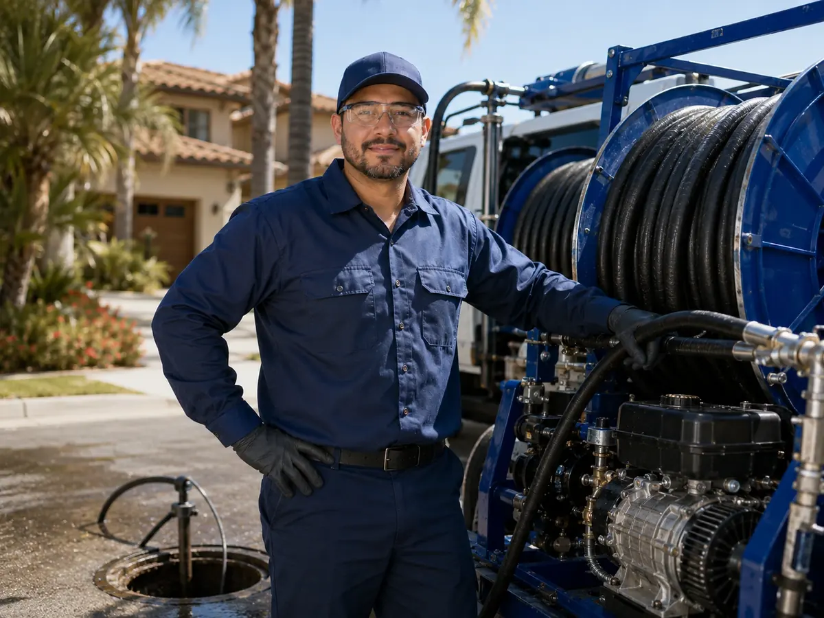 Hydro jet sewer cleaning in West Hollywood