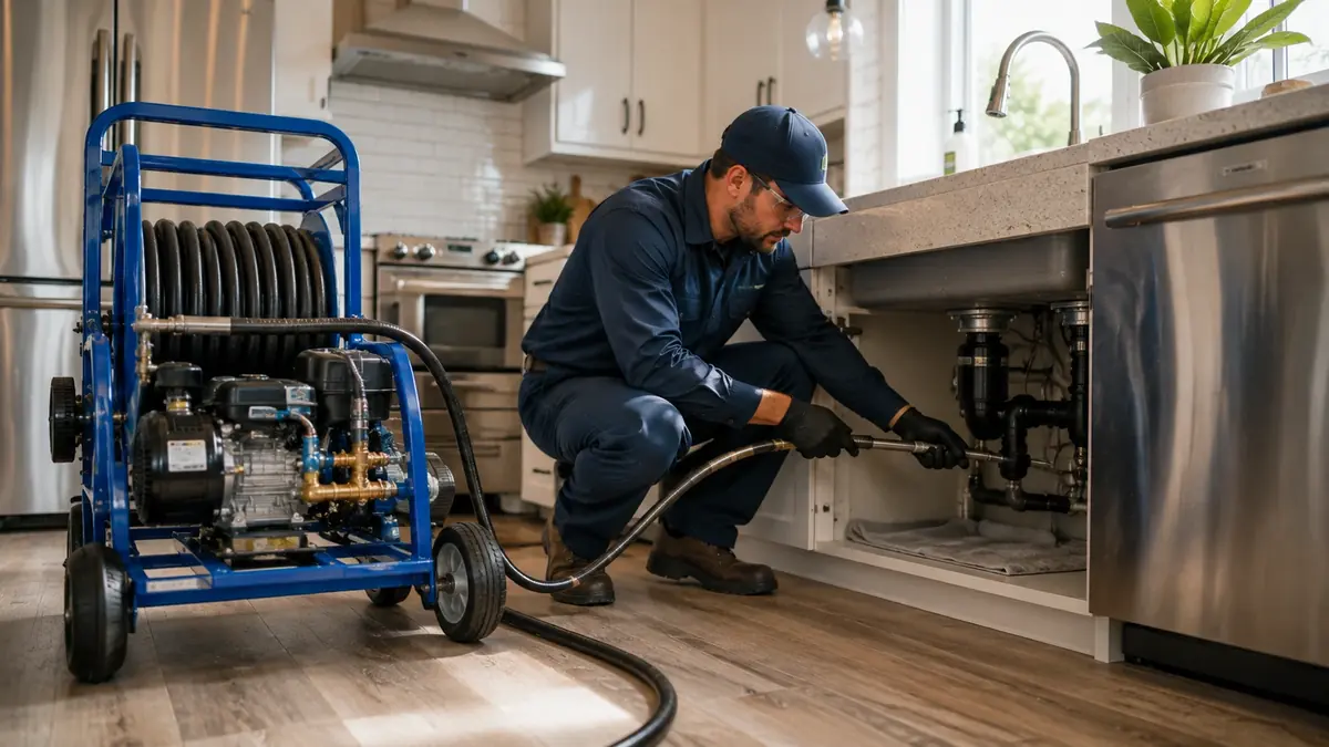 Kitchen Drain Hydro Jetting in West Hollywood