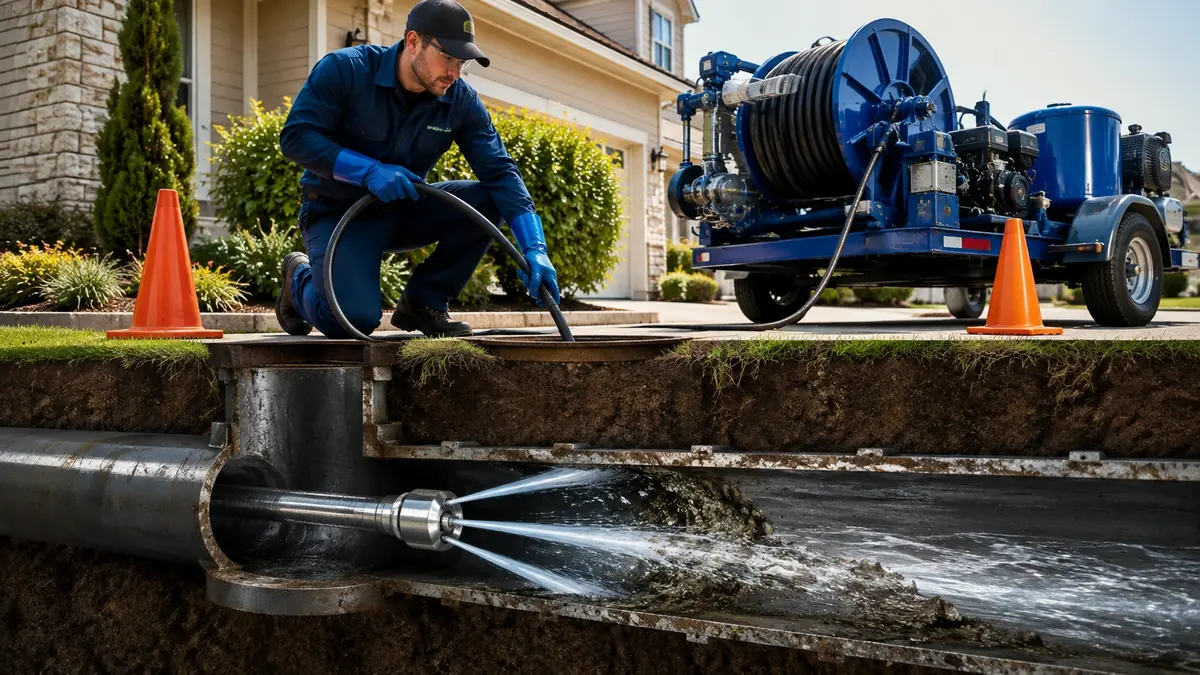 Main Sewer Line Hydro Jet Cleaning in West Hollywood